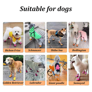 मछली समायोज्य कुत्ते जूते आधुनिक प्रिंट पैटर्न पालतू जानवरों के लिए आरामदायक पालतू जानवरों के लिए आरामदायक पालतू जूते - Product Image 5