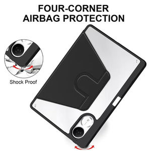 360 ° Redmi Pad 2 2025 11インチ用回転式ケース、ブック型回転式PUケース、ハードシェルアクリル製、ペンホルダー付き、Xiaomi Redmiタブレット用 - Product Image 5