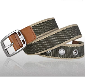 <span class=keywords><strong>Ceinture</strong></span> en toile décontractée personnalisée pour hommes et femmes avec boucle ardillon élégante en alliage pour étudiants - Product Image 2