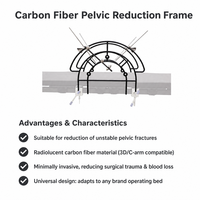 Cadre de réduction pelvienne en fibre de carbone radiolucent pour chirurgie de fracture pelvienne minimalement invasive, compatible avec le C-arm