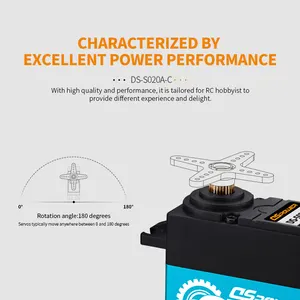 25kg Standard Servo Motor Full Metal Digital Waterproof Servo Metal Gear High Torque Rc Servo Motor