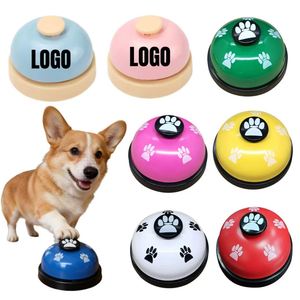 Campana de Metal Chapada en Oro con Logotipo Personalizado para el Entrenamiento de Mascotas, Base de Goma Antideslizante para el Entrenamiento y Comportamiento de Perros - Product Image 1