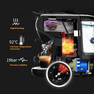 Machine à <span class=keywords><strong>café</strong></span> à usage domestique italienne américaine entièrement automatique avec prise UE électrique universelle pour capsules de <span class=keywords><strong>café</strong></span> alimentées - Product Image 2