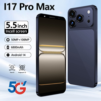 Nouveauté - Prix bas - Smartphone I17 Pro Max Deca Core LTE Dual Sim Version mondiale 16 Go + 1 To