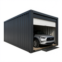 Entrepôt modulaire moderne, garage extérieur, acier durable, mobile, multifonctionnel, maisons préfabriquées, conteneur détachable