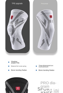 Nuevo Diseño Gimnasio Rodillera Manga de Compresión Alivio del Dolor Rodillera Baloncesto Deporte Rodillera - Product Image 6