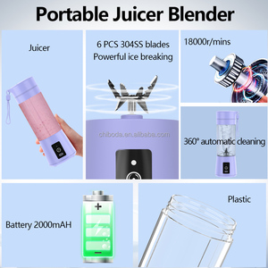 Mini-mixeur électrique portable rapide 18000 tr/min pour fruits, rechargeable par USB, compatible voiture, vente en gros directe usine Chine - Product Image 2