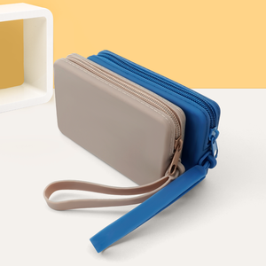 Bền Silicone không thấm nước dây kéo ngân hàng điện trường hợp chống sốc bảo vệ <span class=keywords><strong>Pouch</strong></span> cho du lịch sử dụng hàng ngày kỹ thuật số bánh máy ảnh Túi - Product Image 1