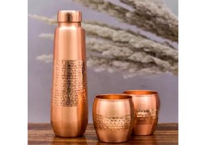 <b>Prime</b> Quality Copper Water <b>Bottle</b> Hot Selling Metal Copper <b>Bottle</b> Wholesale Healthy <b>Drinking</b> Water <b>Bottle</b> for Sale - Product Image 6