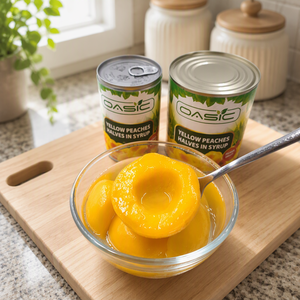 425g de conserves de fruits frais pratiques en conserve pêche jaune - Product Image 1