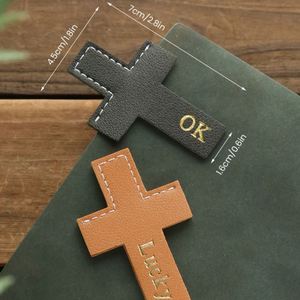 Wholesale Cross Shape <b>Bookmark</b> Hot Stamping Name Vintage Cross <b>Bookmarks</b> Page Corner for Bible Reading Gifts Book Lover - Product Image 3