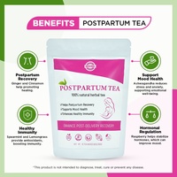 Thé de camomille Chinaherbs pour la récupération post-partum, feuille de framboisier rouge, équilibre hormonal, soutien de l'humeur, femmes enceintes, sachets emballés en boîtes