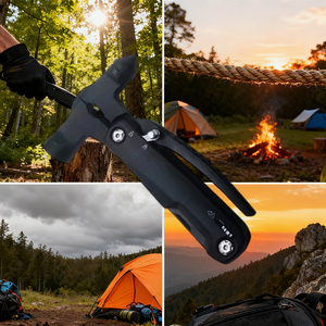 طقم أدوات النجاة من الفولاذ المقاوم للصدأ، مطرقة متعددة الوظائف 12 في 1 مع قفل ذاتي - Product Image 5