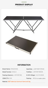 Moderne Buitentuin Opvouwbare Behang Plakken Tafels Draagbare Smalle Rechthoek Voor Eetparken Opvouwbaar Tuinmeubilair - Product Image 5