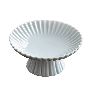 Plato de Cerámica con Patas Altas para Frutas, Plato Redondo de Porcelana para Aperitivos, Estilo Chino, Plato para Postres y Té, Soporte de Exhibición - Product Image 5