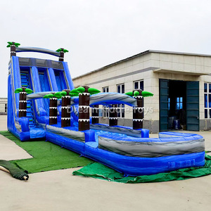 Tobogán de agua enorme Tobogán de agua inflable con tobogán de rebote de deslizamiento de piscina de agua para jugar en verano - Product Image 2