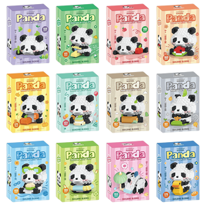 W1508 Série Animaux Micro Blocs <span class=keywords><strong>de</strong></span> Construction <span class=keywords><strong>Mini</strong></span> Briques Panda Puzzle DIY Figurines Jouets Micro Blocs <span class=keywords><strong>de</strong></span> Particules pour Cadeau <span class=keywords><strong>de</strong></span> Noël - Product Image 2