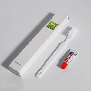 Custom Professional Hotel Einweg-Zahnbürste mit Zahnpasta im Inneren