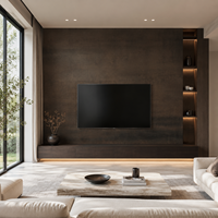 Dalles de sol et de cuisine grand format en pierre frittée brillante moderne CY Brand 3200x1600mm, épaisseur 12mm, garantie 5 ans