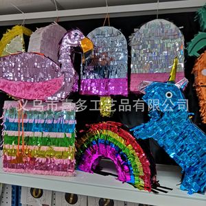 พินาต้าสามมิติแบบผสมหลายลาย ไส้น้ำตาลบดละเอียด สำหรับงานวันเกิดเด็ก ตกแต่งวันหยุด รุ่น 00 ผลิตในจีน - Product Image 4