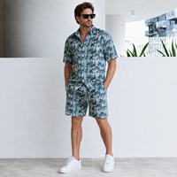 Livraison Rapide T-shirts Oversize Luxe Épaules Tombantes Coupe Décontractée Style Urbain Décontracté Quotidien Ensemble Hawaïen Été Grand Stock