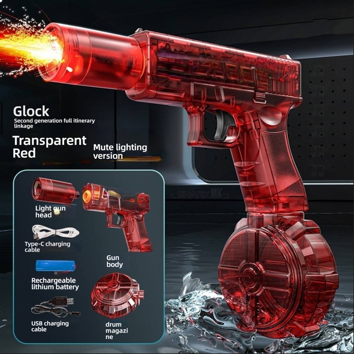 Transparent Red - Silenced Flamethrower Edition