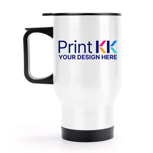 Tasse à café de voyage avec poignée (14oz) (fabriquée aux États-Unis) - Product Image 5