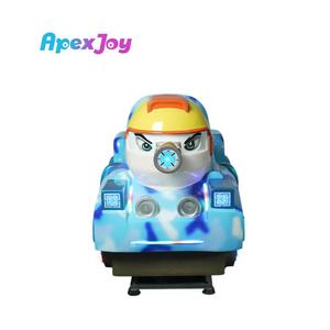 DiDi <span class=keywords><strong>Tank</strong></span> 3D Vélo d'amusement pour enfants à monnayeur, à bascule en métal, avec éclairage LED, vibrations, garde-corps de sécurité, léger - Product Image 4