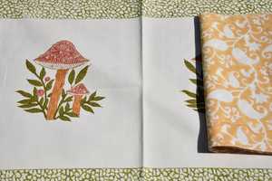 Modern Style Pure Cotton <b>Table</b> Napkin Cloth for Dinner Multi Printed Size 50 * 50 cm Handmade Napkin's for Living <b>Dinning</b> - Product Image 2