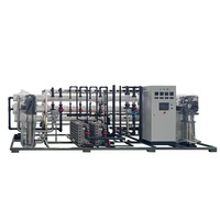 Système de traitement de l'eau industriel EDI 3000 l/h avec pompe, osmose inverse et contrôle PLC pour la dessalement d'eau saumâtre/pure et d'eau de mer