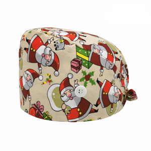 Nave veloce Multi-colori dentista stampa animale chirurgico cappello da medico infermiere Scrub <span class=keywords><strong>capelli</strong></span> termici medicali - Product Image 4