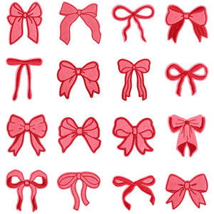 Toppe con Fiocco Glitterato, Applicazioni Ricamate, Distintivi Termoadesivi/Cucibili, Toppe Personalizzate con <span class=keywords><strong>Nastro</strong></span> Colorato per Vestiti, Borse, Cappelli, Artigianato Fai-da-te - Product Image 1