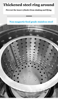 Roestvrijstalen Centrifugale Kool Spin Droger Groene Groenten Ontwatering Machine Voedsel Dehydrator