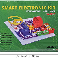 Kit de découverte électronique, expérience de circuit, jouet électronique intelligent, jeu scientifique éducative, 335