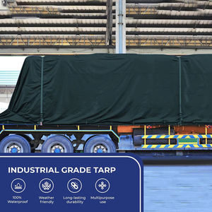 Bâche multi-usages imperméable et résistante en <span class=keywords><strong>PVC</strong></span> enduit, respirante et coupe-vent, 6x10/10x13/13x16 pieds, en polyéthylène épais pour usage extérieur - Product Image 6