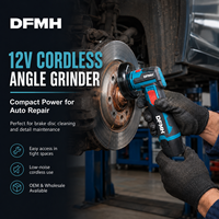 Mini-meuleuse d'angle sans fil rechargeable 12V, 6500 tr/min, batterie au lithium, kit d'outils de polissage et de meulage électrique pour travaux de bricolage à domicile