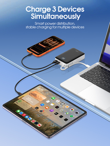 LDNIO PQ43 OEM/ODM Batería Externa Portátil, Cargador de 20000mAh, Carga Rápida de 65W, Cable USB-C Integrado, Pantalla LED - Product Image 4