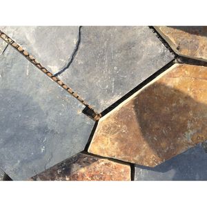 Piastrelle in Ardesia Naturale per Esterni, Lastre di <span class=keywords><strong>Pietra</strong></span> Irregolare, Piastrelle in <span class=keywords><strong>Pietra</strong></span> Naturale per Pavimentazione Esterna - Product Image 3