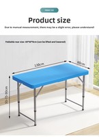 Meubles d'extérieur, table pliante portable, petite table réglable en hauteur, minimaliste, moderne, en polyéthylène PE pour usage domestique