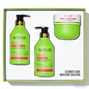 Ensemble <span class=keywords><strong>de</strong></span> soins capillaires réparateurs aux herbes et aux fleurs <span class=keywords><strong>de</strong></span> cactus, <span class=keywords><strong>shampooing</strong></span> apaisant réparateur hydratant pour cheveux secs et abîmés, étiquette privée OEM - Product Image 1