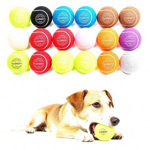Ballon de tennis pour chien multi-usages de haute qualité, logo personnalisé disponible en gros à prix de gros, idéal pour les animaleries et les fournitures pour animaux. - Product Image 1