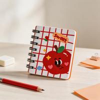 Carnet à spirale personnalisé avec couverture en papier à motif de dessin animé mignon, idéal pour étudiants, bureau, journal, cadeau, impression