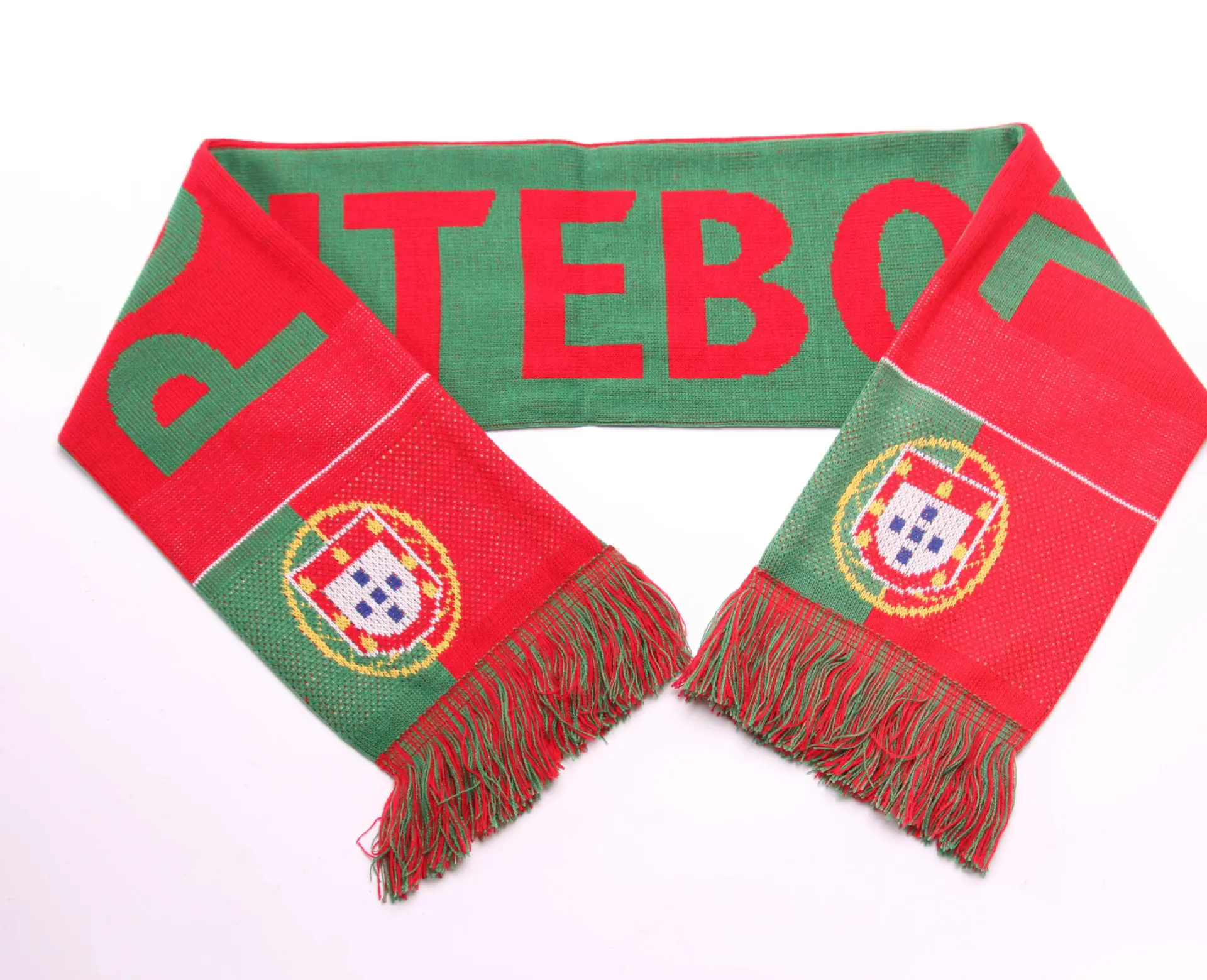 Custom Made Jacquard Woven Acrylic Knit Sport Soccer Club Football Fans Supporter Souvenir scarf full printing scarf