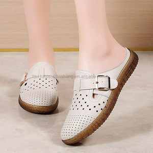 Slippers for Women for Summer Outdoor Wear New Versatile Hollow <b>Soft</b>-Soled Slip-on Casual <b>Shoes</b> - Product Image 2