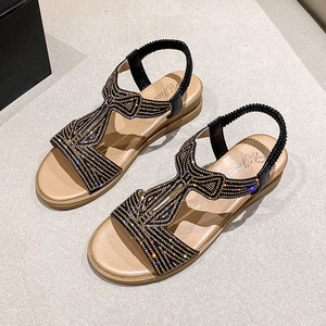 Tendance mode estivale : Sandales femme à bout ouvert, à lacets et à enfiler – Design intemporel et résistant - Product Image 5