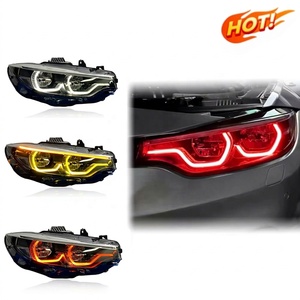 Pieza de Repuesto para Automóvil <span class=keywords><strong>BMW</strong></span> Serie 4 F32 M4 F82 F80 2013-2017 V3, Luces Diurnas Tricolor Amarillo, Blanco y Rojo, Nuevo Diseño Estilo Ikon - Product Image 1