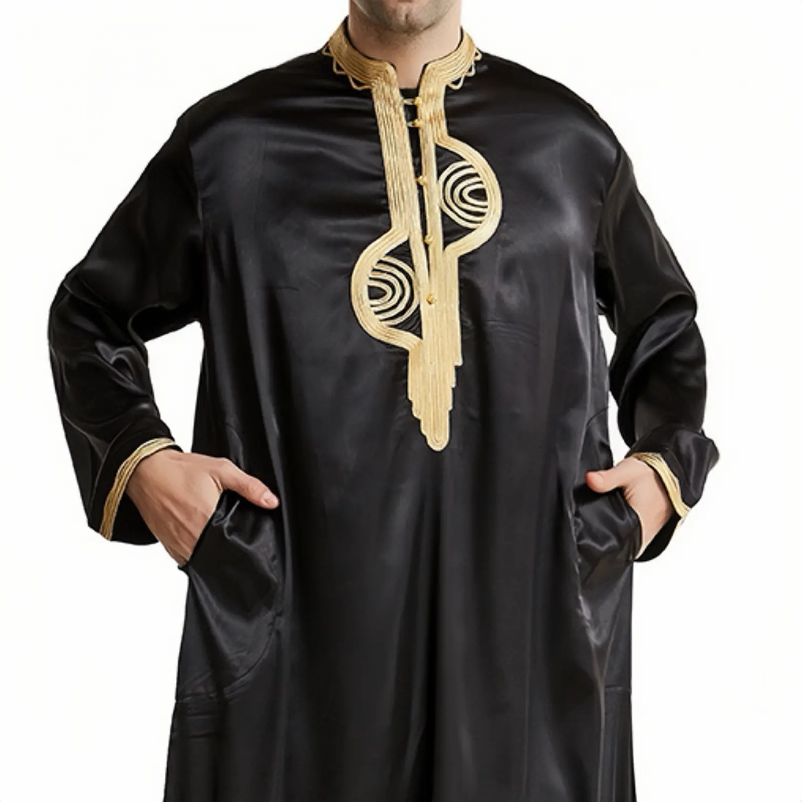 Bestseller Islamische Kleidung Männer Abaya Thobe Muslim Arabisch Thobe Großhandel Jubba für Männer Islamische Männer Kleidung Thobe