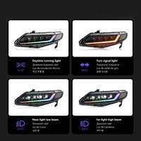 HETOP pour Civic 8ème génération, phares RGB 2006-2011, lampes avant, mise à niveau des phares LED de voiture, DRL, accessoires plug and play pour Honda