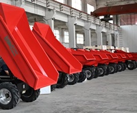 KNDMAX ED500H Mini Dumper Elettrico Idraulico Ribaltabile 500kg con Batteria al Piombo-Acido