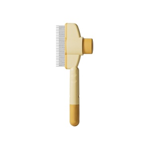 Venta al por mayor perro gato peine de pelo de autolimpieza removedor de desprendimiento Slicker cepillo herramienta de aseo mascota pelo gato cepillo de aseo - Product Image 1